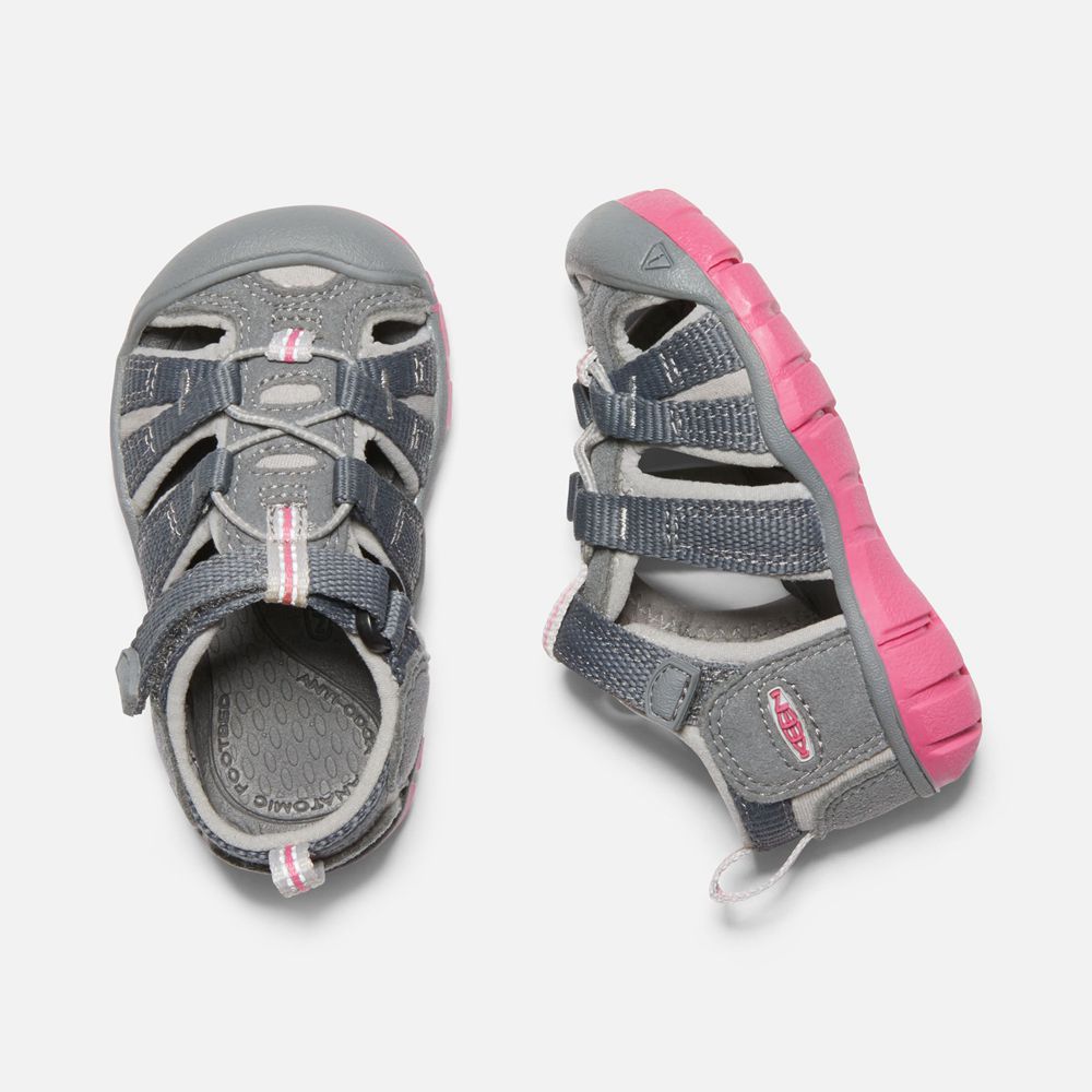 Sandalias Keen Mexico Grises/Rosas - Niños Seacamp Ii Cnx - TV9475381